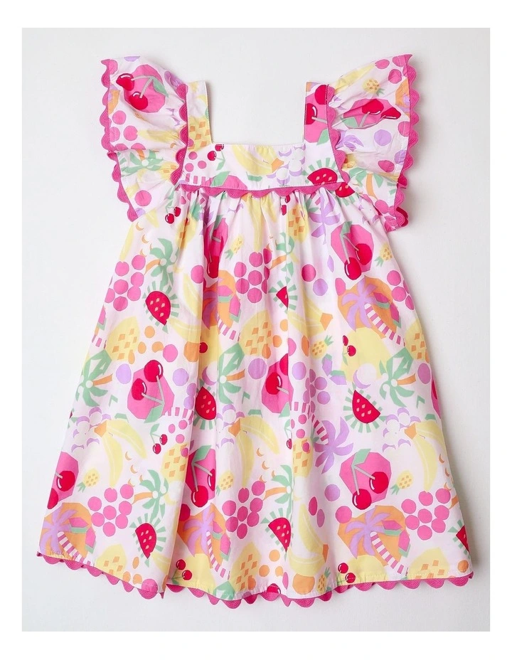 Ric Rac Dress in Tropical Multicolour image 1