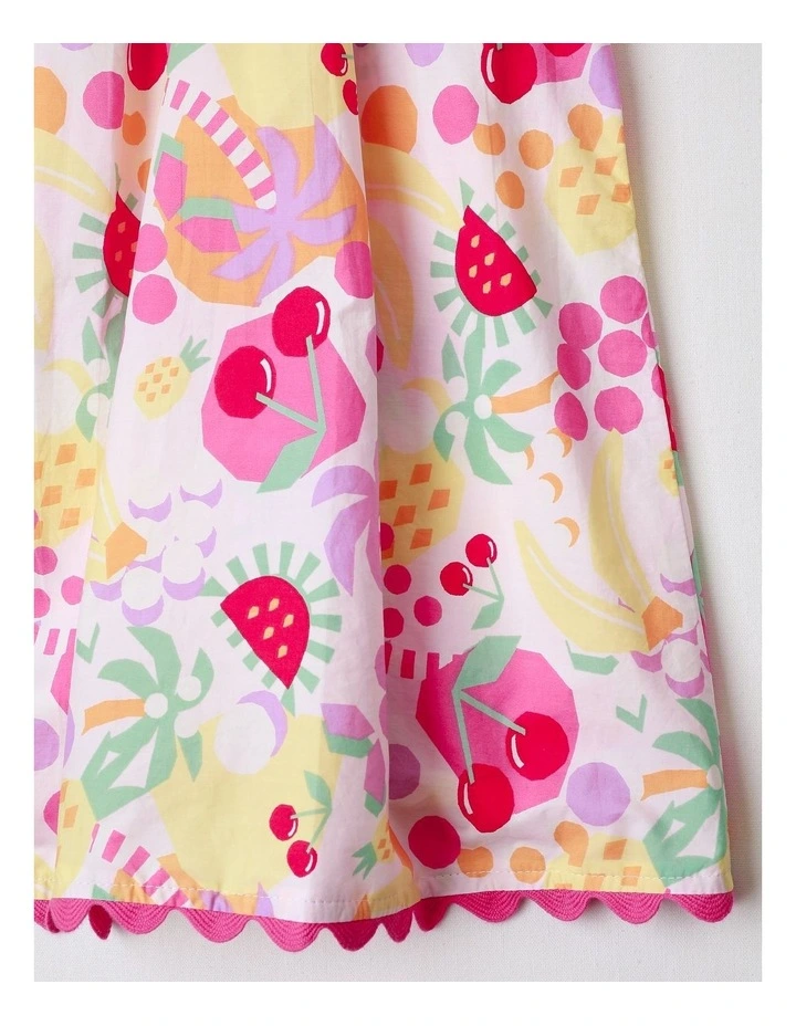 Ric Rac Dress in Tropical Multicolour image 4