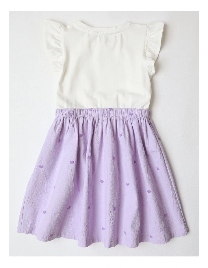 Heart Sequin Dress in Lilac image 3