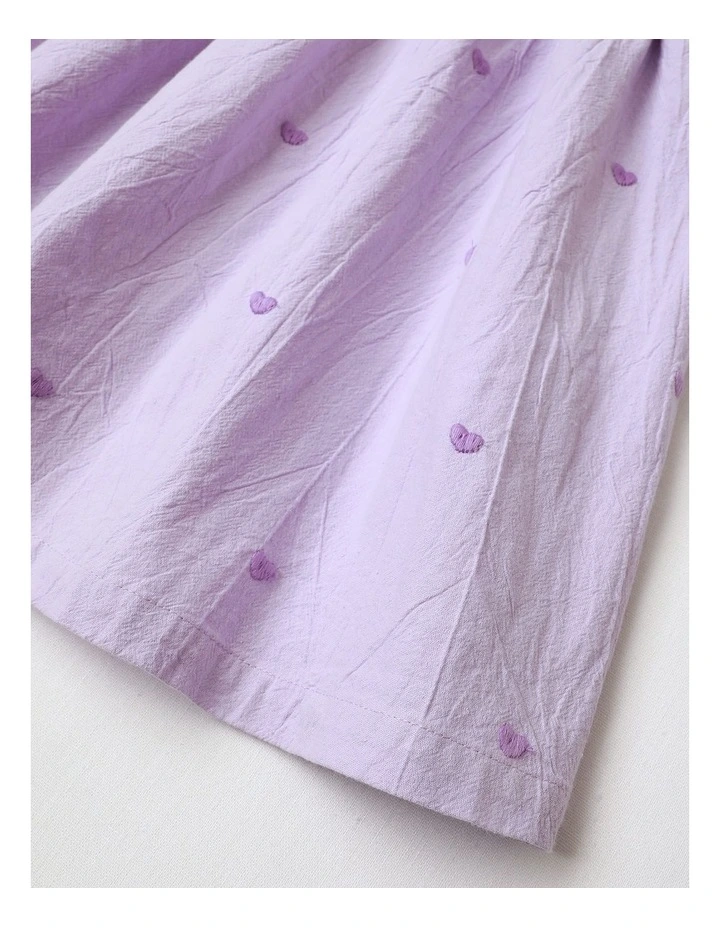 Heart Sequin Dress in Lilac image 4
