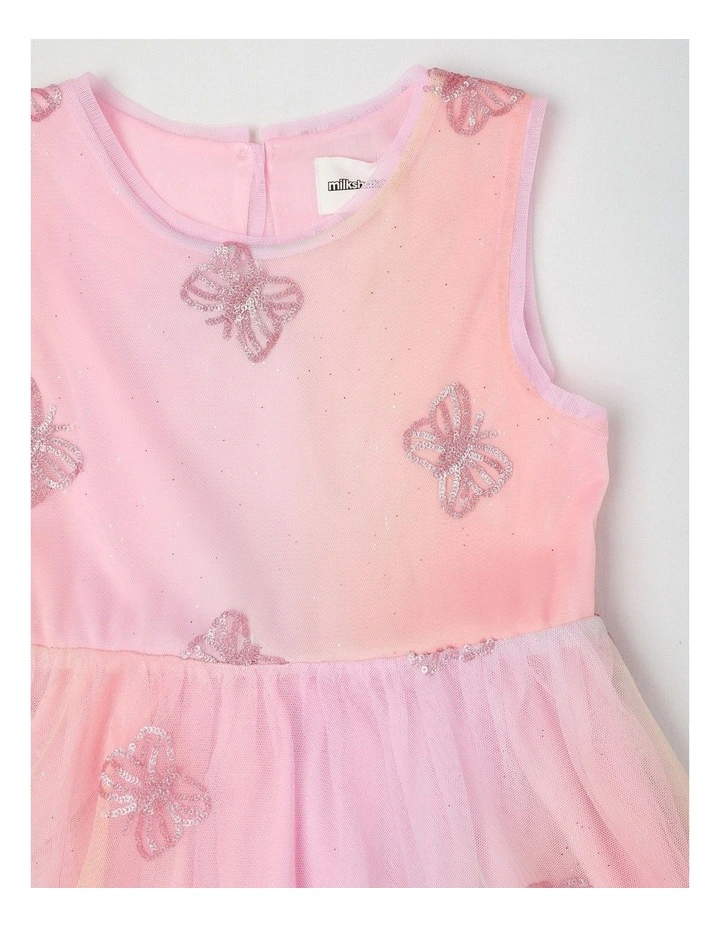 Tutu Sequin Party Dress in Butterfly/Rainbow image 2