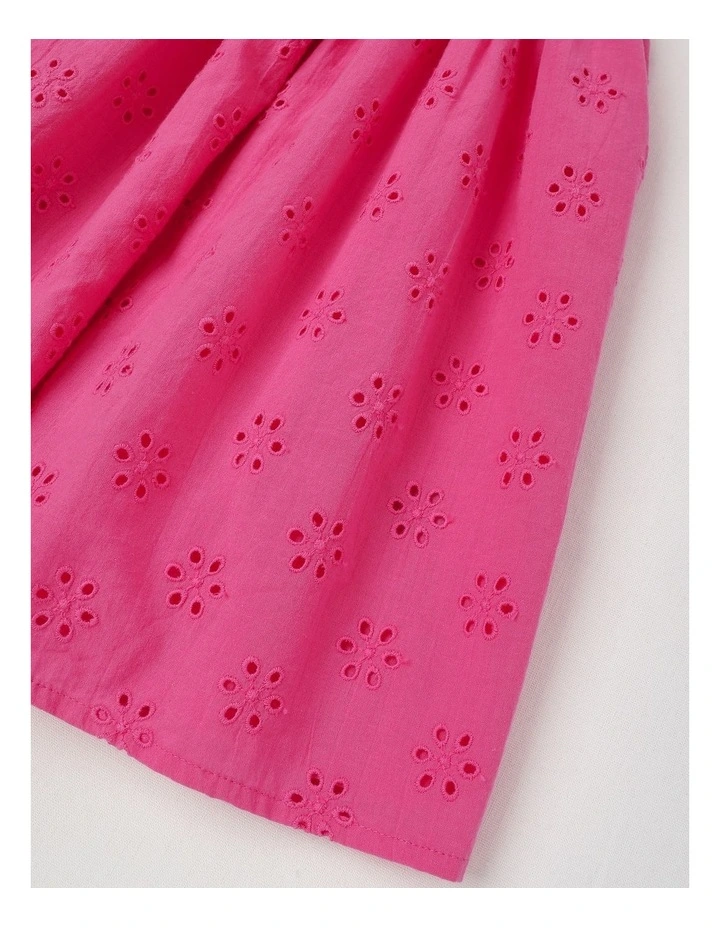 Wide Strap Dress With Back Bow in Pink image 5