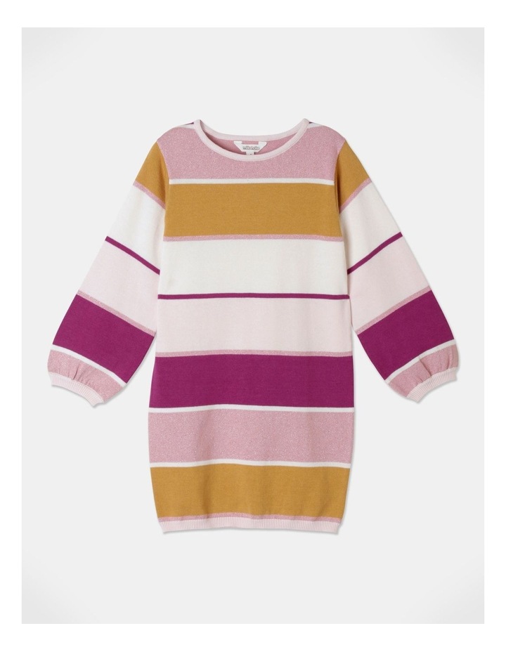 Lurex Knit Dress With Bishop Sleeve