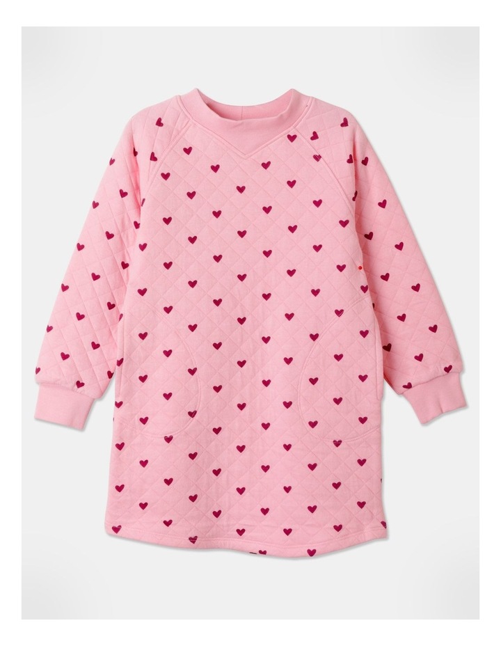 Quilted Sweater Dress In