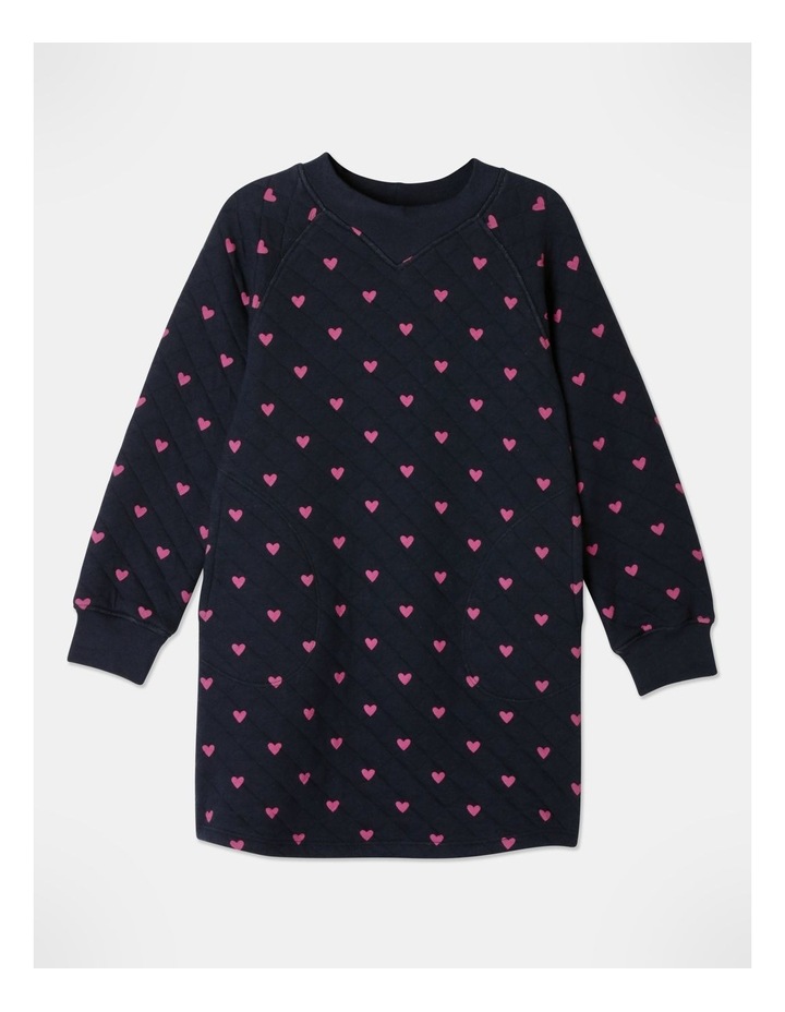 Quilted Sweater Dress In