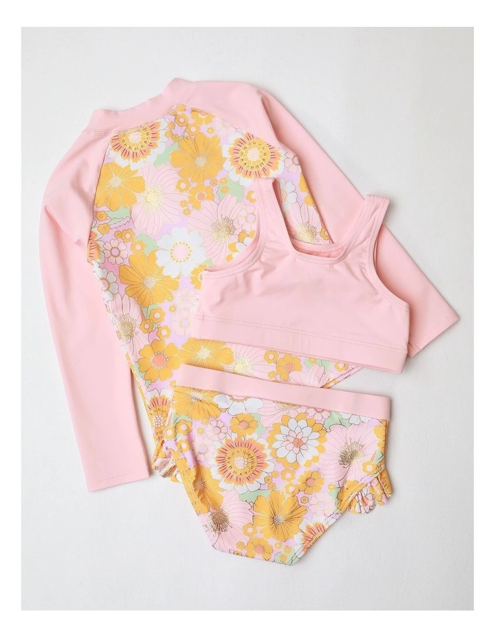 3 Piece Swim Set in Pink image 3