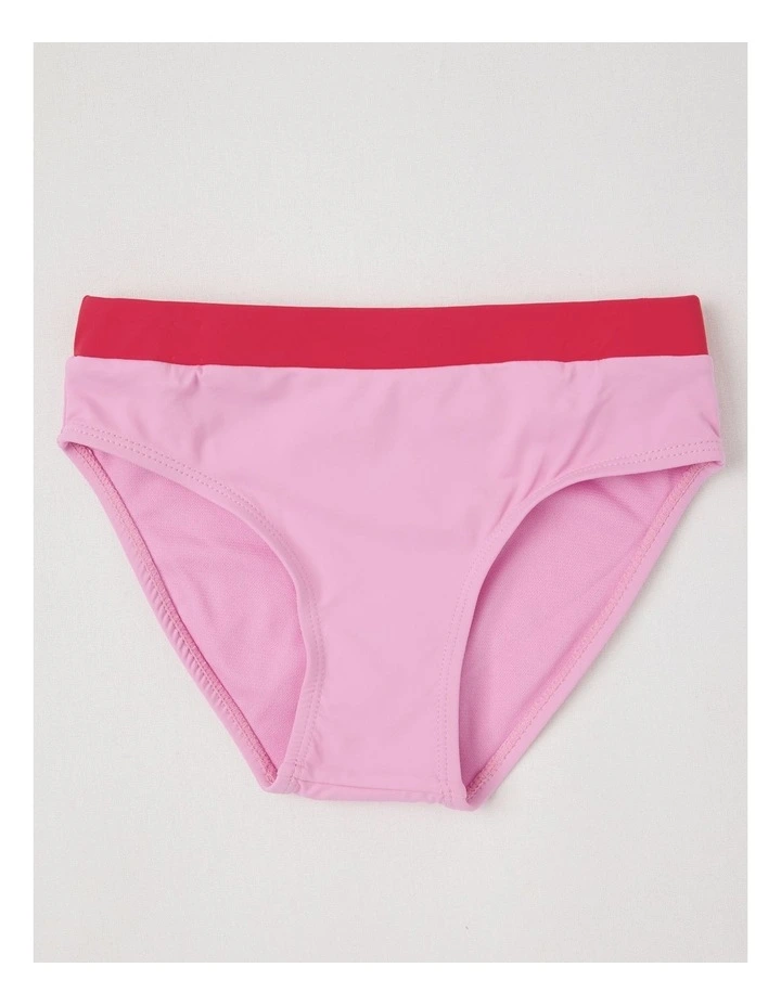Long Sleeve Rashvest & Bikini Set in Strawberry/Pink image 4