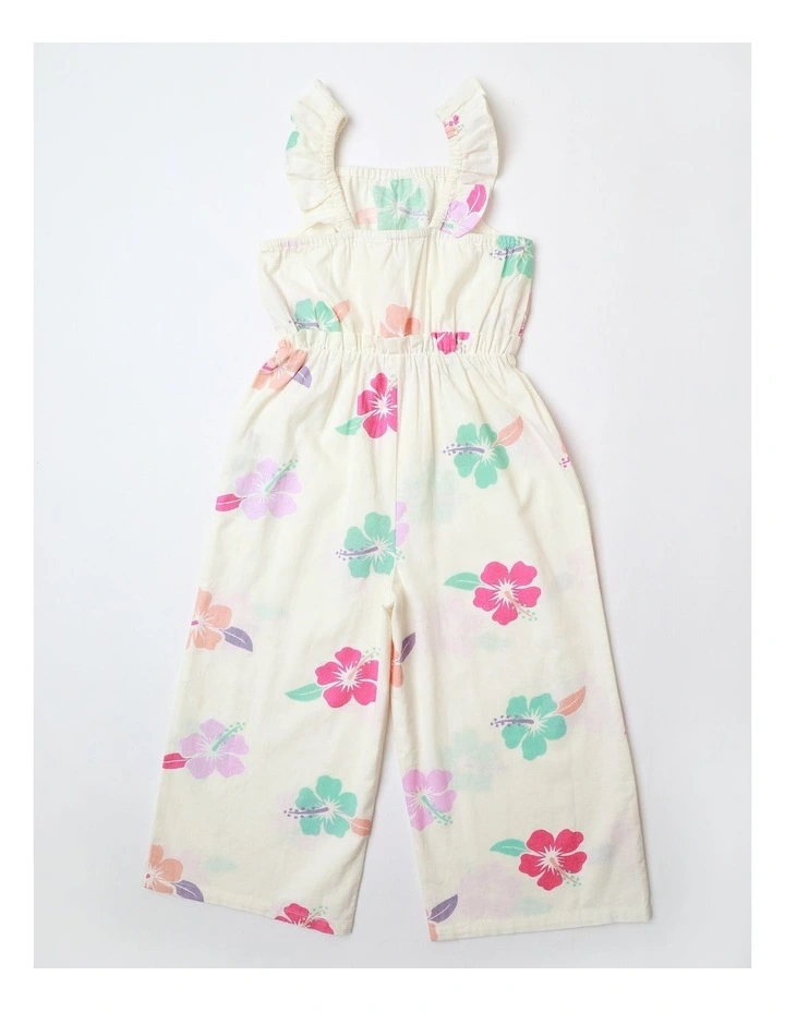 Flutter Sleeve Playsuit in White image 3