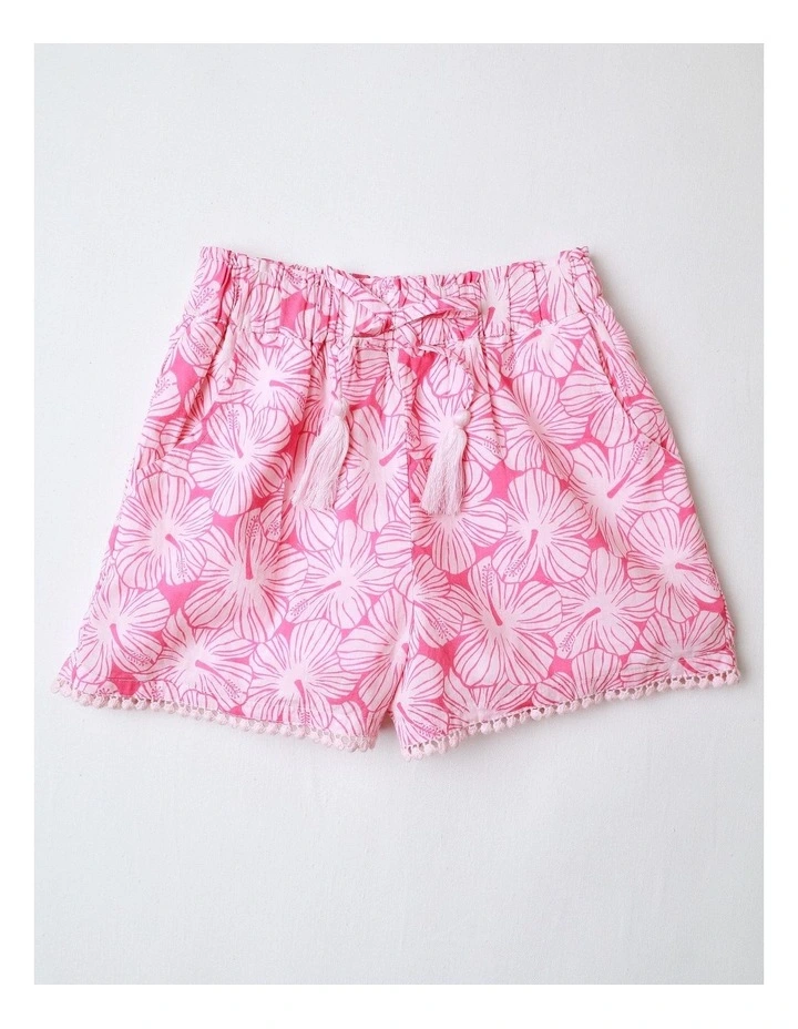 Matching Set With Pom Pom Trim in Pink image 4