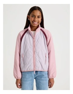 Quilted Nylon Jacket in Multi