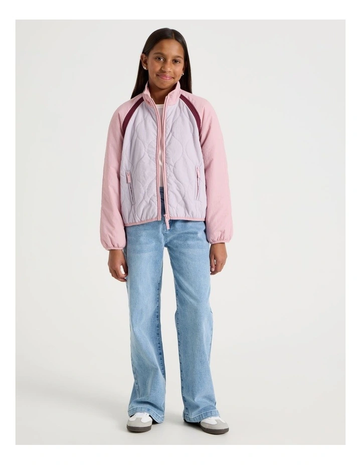 Quilted Nylon Jacket in Multi image 2