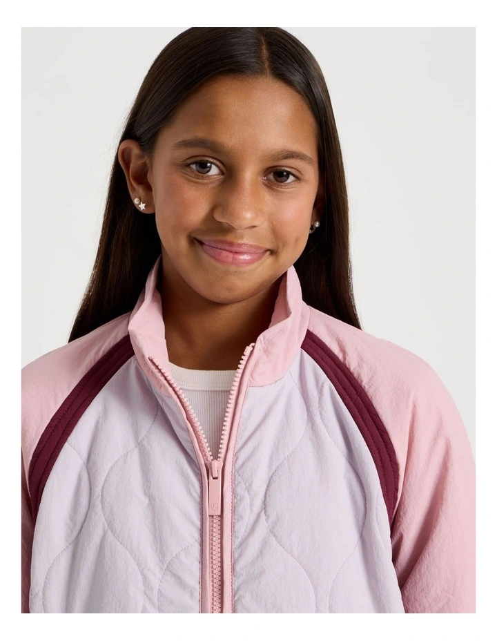 Quilted Nylon Jacket in Multi image 3