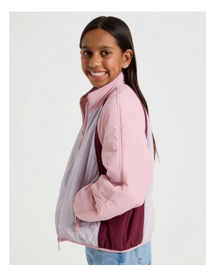 Quilted Nylon Jacket in Multi image 5