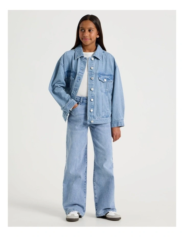 Oversized Denim Jacket in Denim image 1