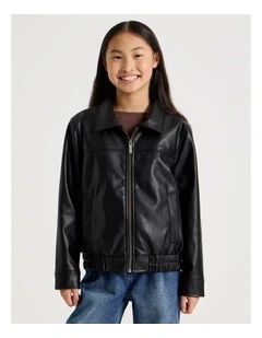 PU Classic Jacket In Black