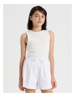 Sunday Club Basic Rib Tank in White