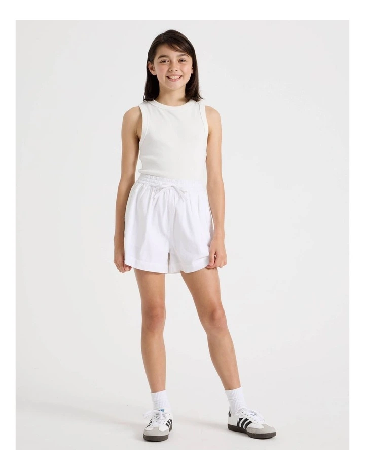 Sunday Club Basic Rib Tank in White image 2