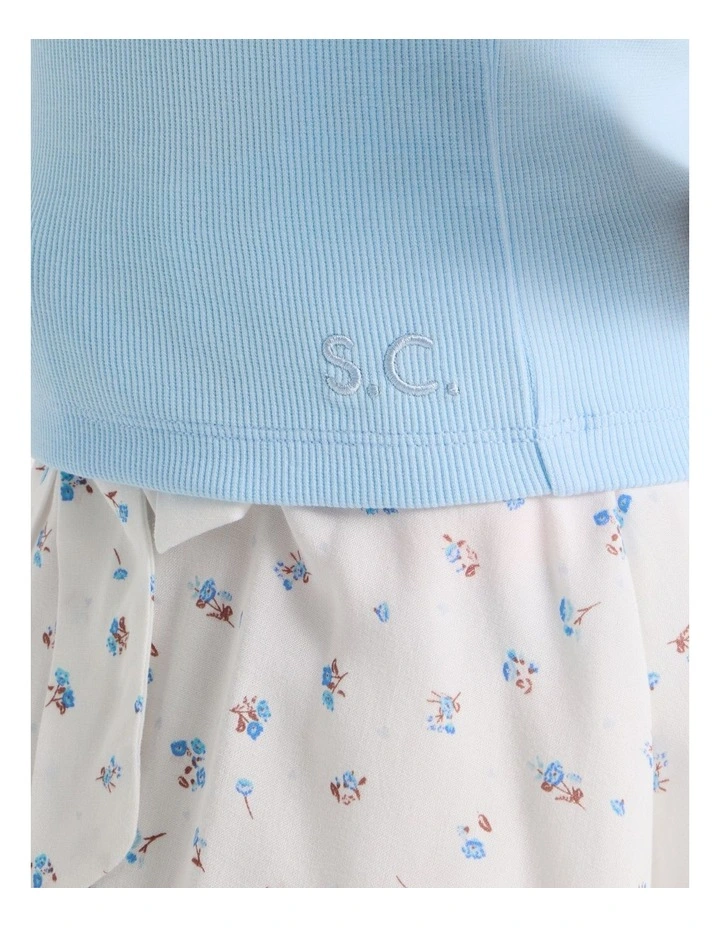 Sunday Club Basic Rib Tank in White image 3