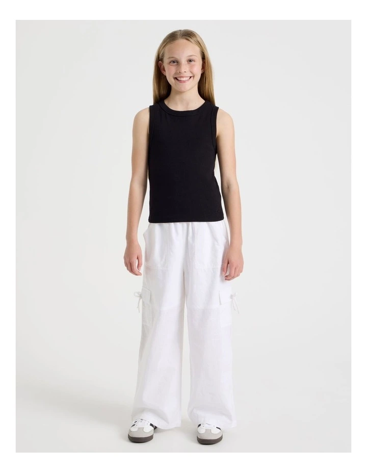 Sunday Club Basic Rib Tank in White image 2