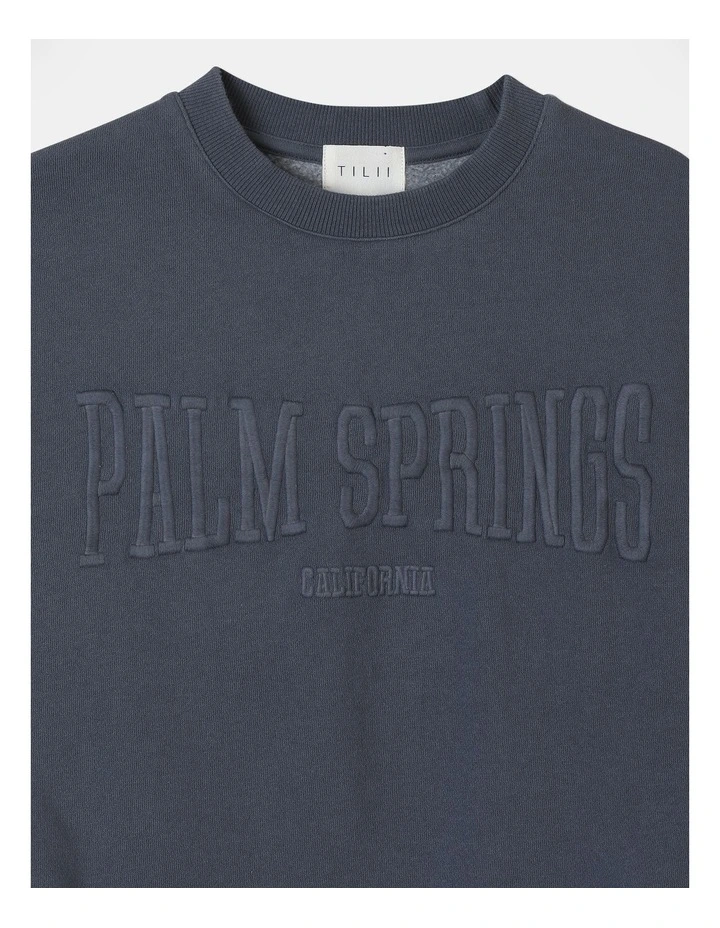Essentials Crew Neck Sweat Top in Charcoal image 2