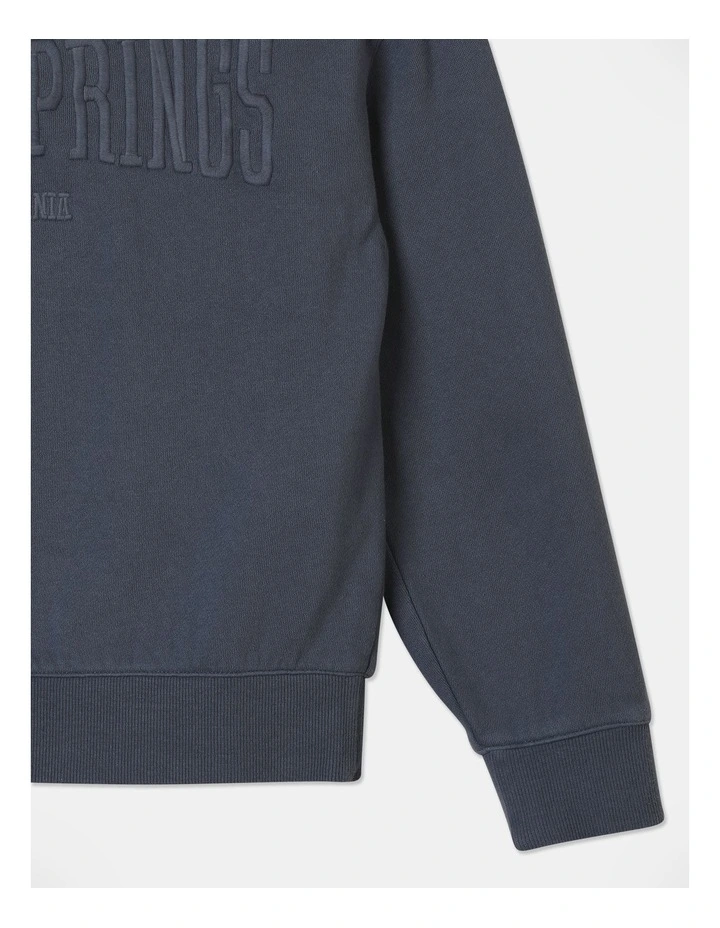 Essentials Crew Neck Sweat Top in Charcoal image 3