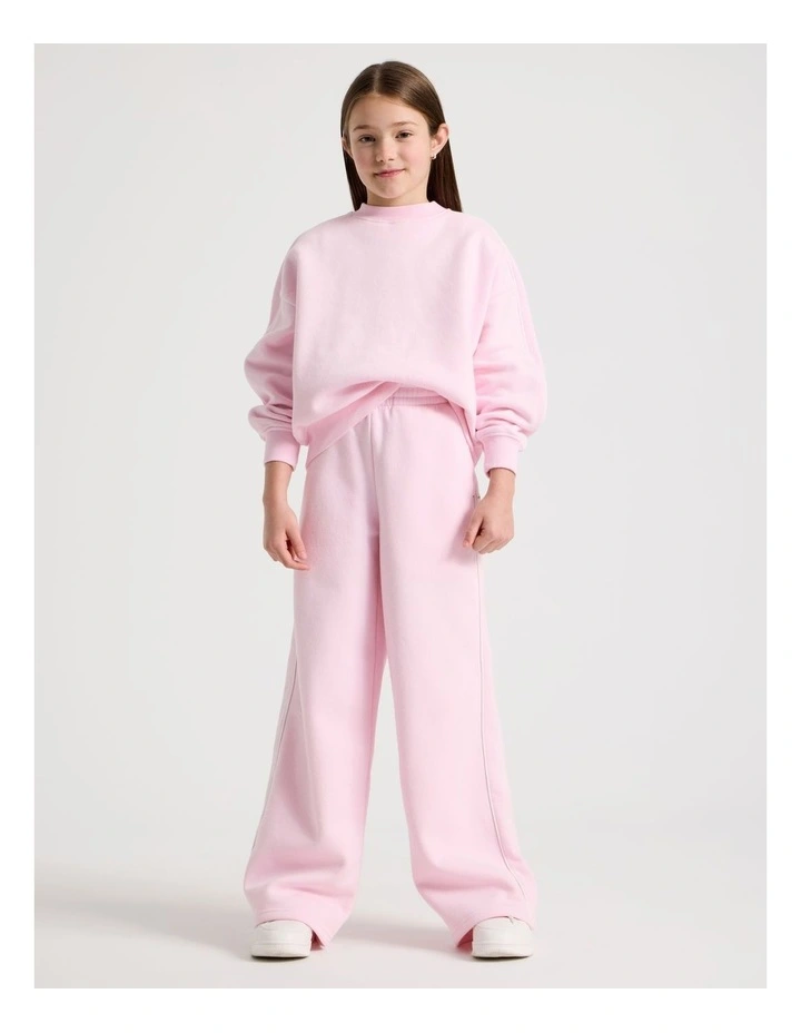 Sunday Club Oversized Crew Sweat in Pink image 2