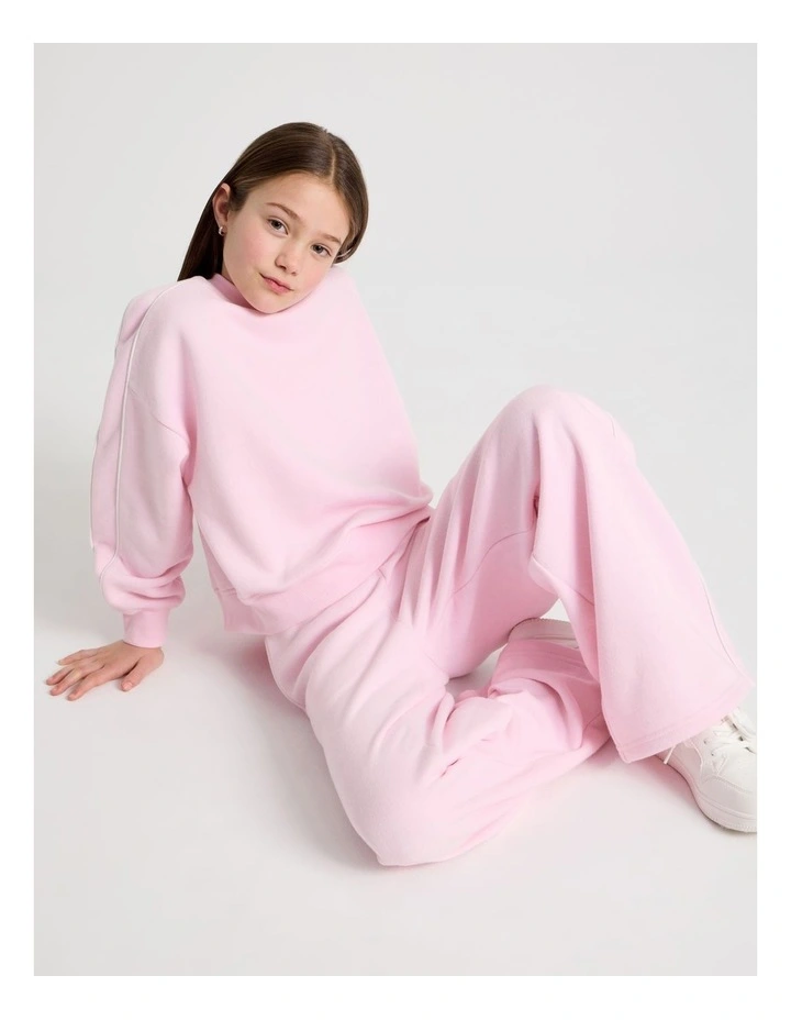 Sunday Club Oversized Crew Sweat in Pink image 5