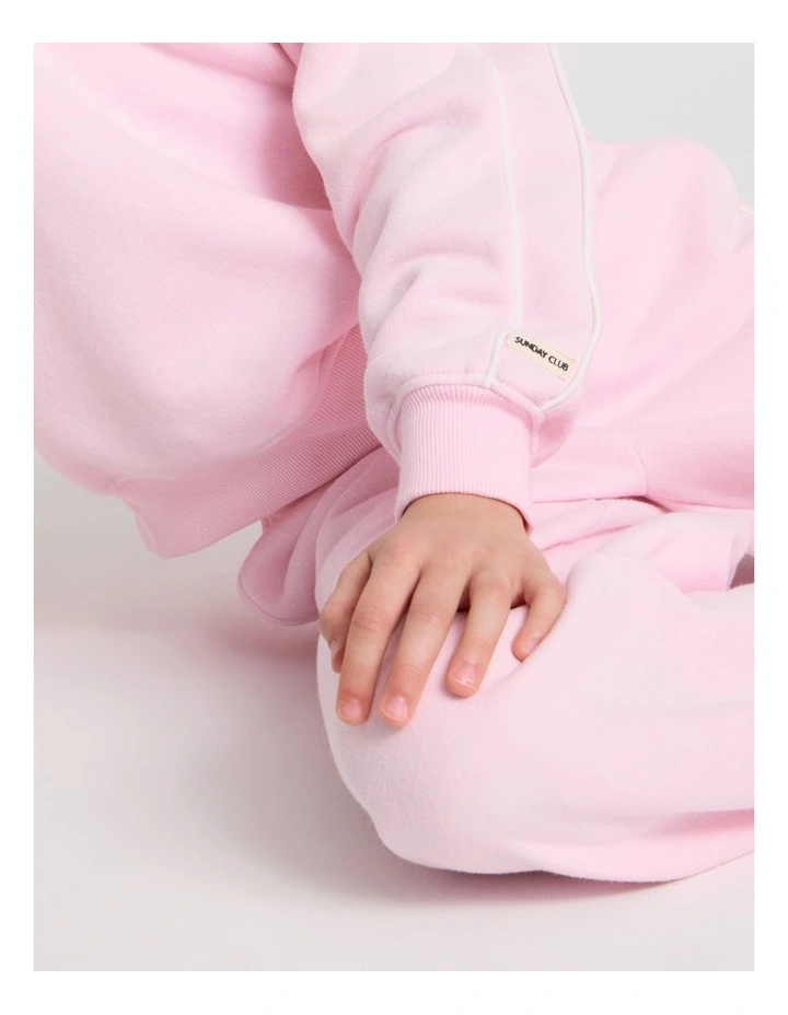 Sunday Club Oversized Crew Sweat in Pink image 6