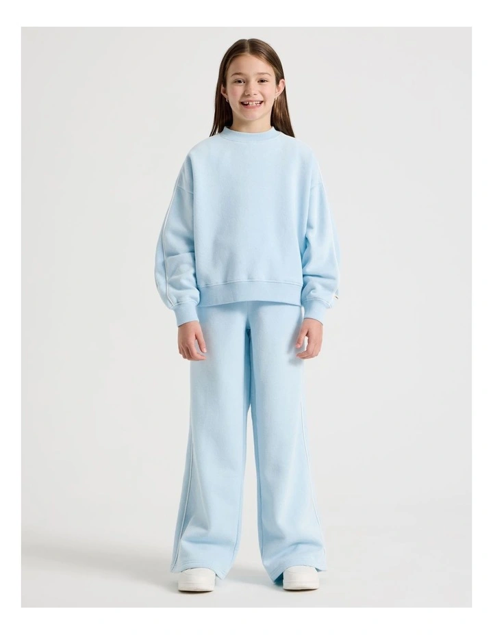 Sunday Club Oversized Crew Sweat in Light Blue image 2