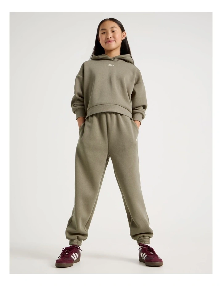 Sunday Club Super Luxe Oversized Hoodie in Washed Brown image 1