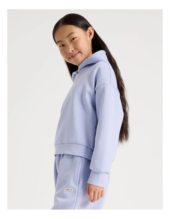 Sunday Club Super Luxe Oversized Hoodie in Lilac image 3