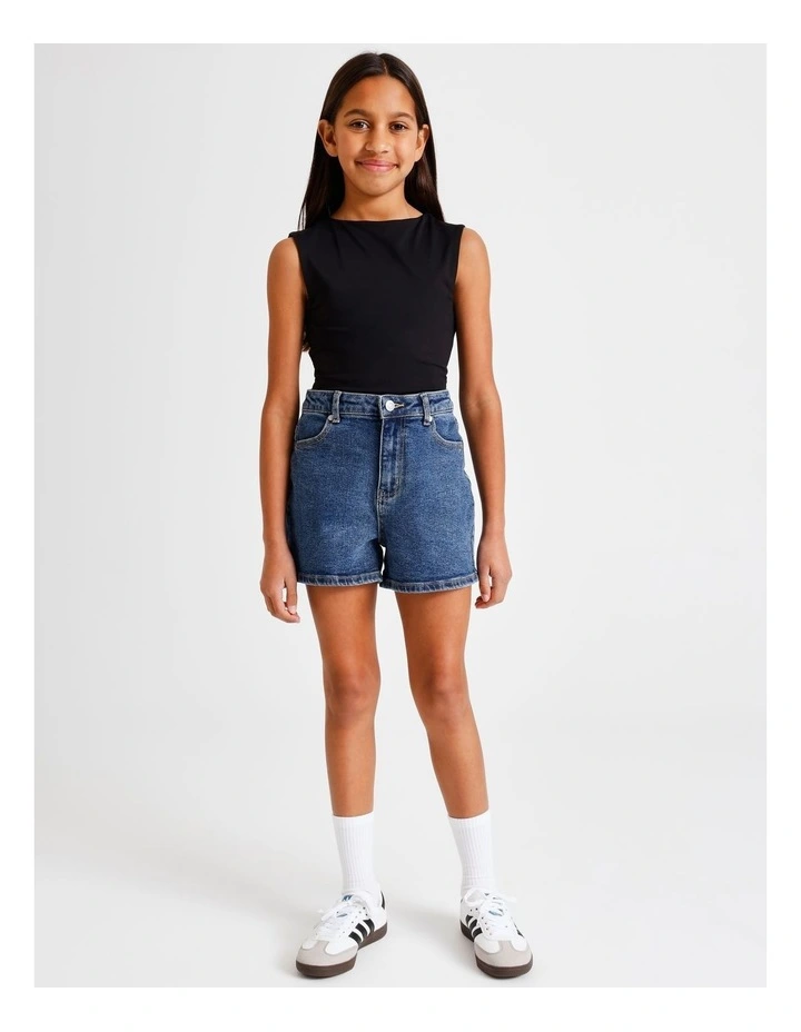Sleeveless Soft Touch Bodysuit in Black image 2