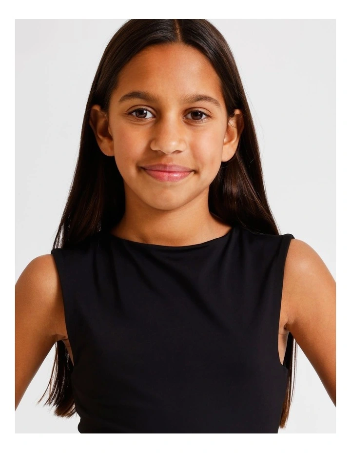 Sleeveless Soft Touch Bodysuit in Black image 4