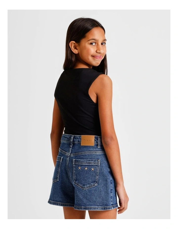 Sleeveless Soft Touch Bodysuit in Black image 5