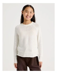 Knitted Jumper in White
