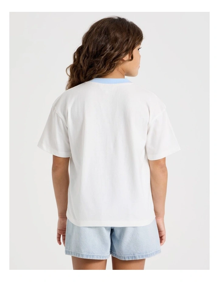 The Edit Oversized Tee in Paraiso Palms/White image 4