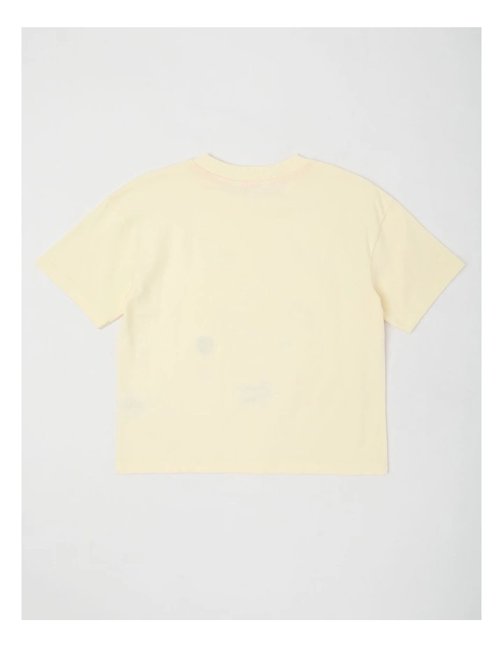 Oversized Tee with Favourite Things in Yellow image 3