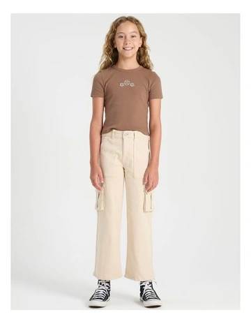 Milli Wide Leg Cargo in Beige