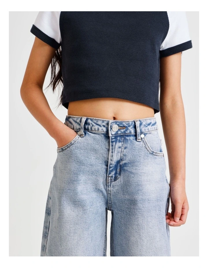 Chloe Barrel Jean in Light Denim image 3