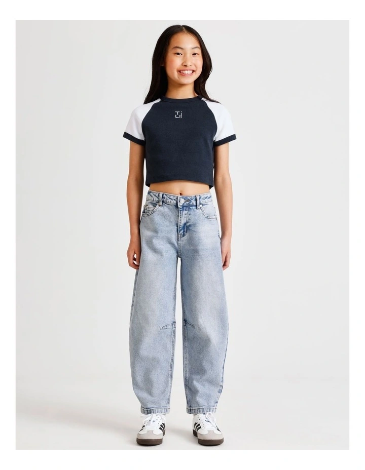 Chloe Barrel Jean in Light Denim image 6