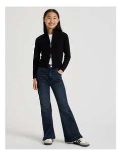 High Rise Flare Jeans in Vintage Denim