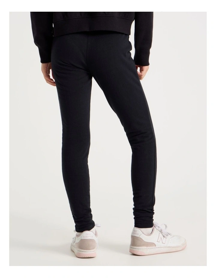 Fleece Lined Legging in Black image 5