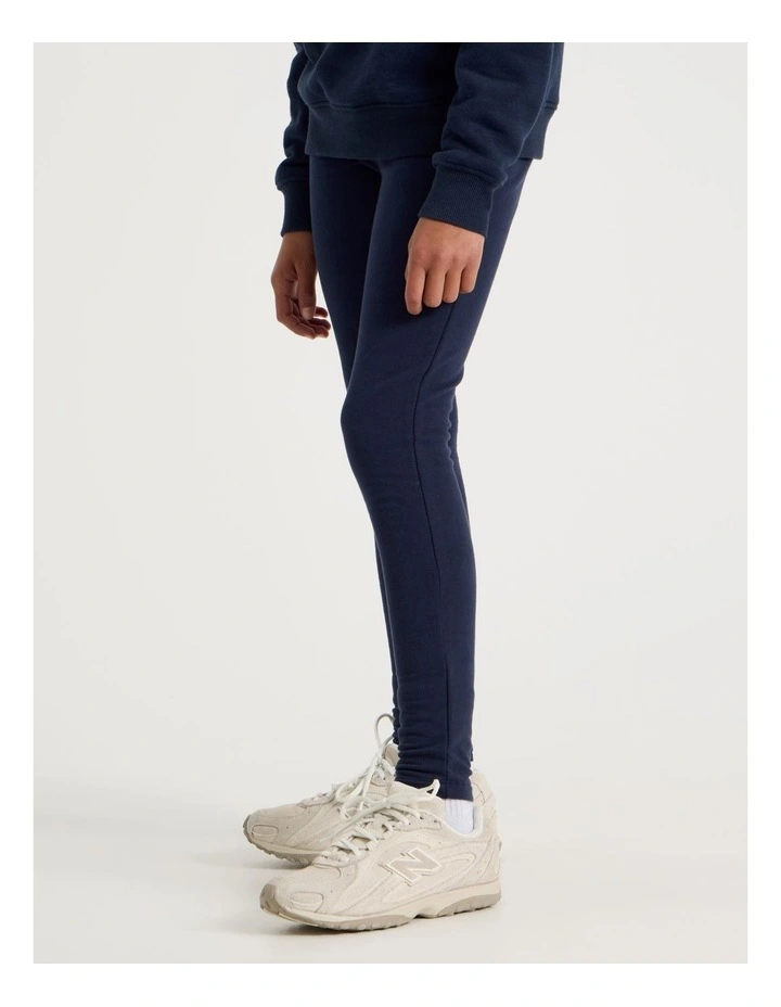 Fleece Lined Legging in Navy image 3