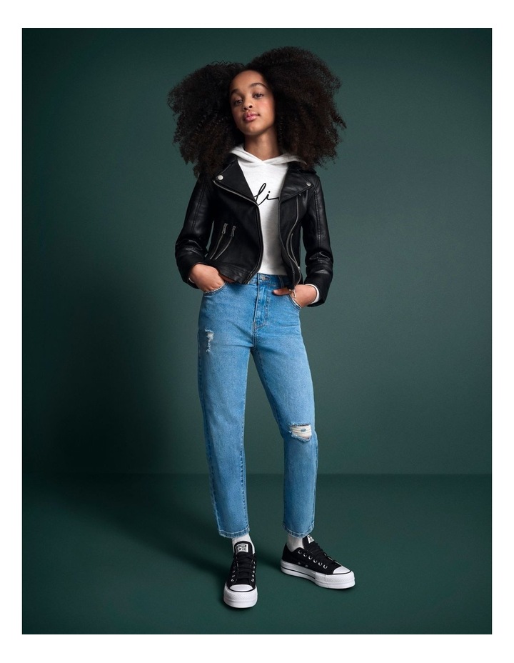 Tilii High Rise Mom Jean Blue | MYER