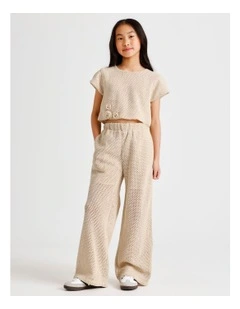 Crochet Pant in Natural