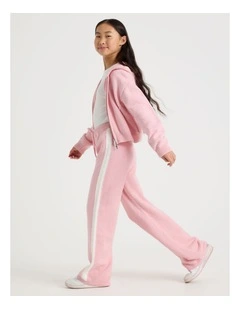 Knitted Wide Leg Pant in Pink