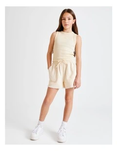 Essentials Linen Short in Ecru
