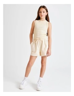 Essentials Linen Short in Ecru
