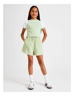 Essentials Linen Short in Sage