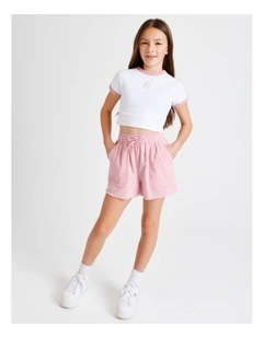 Essentials Linen Short in Dusty Pink